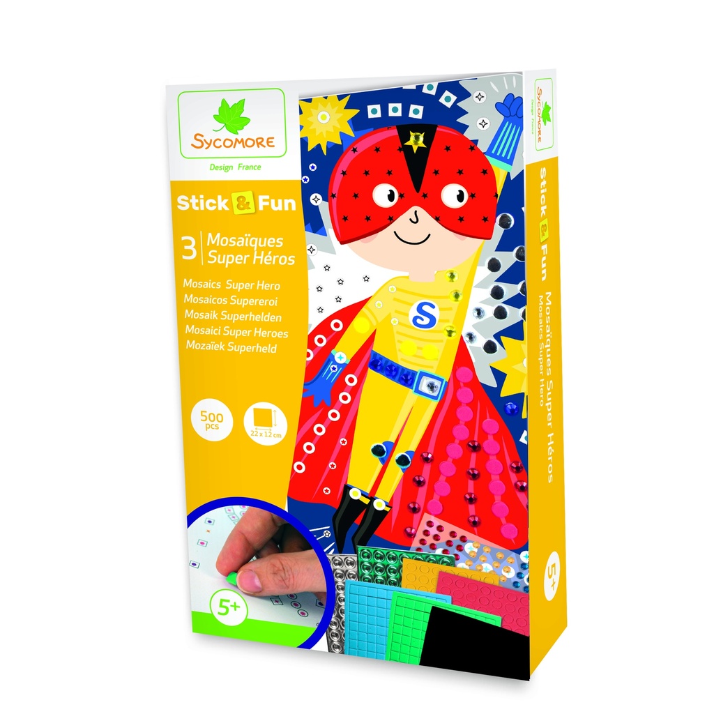 STICK'N FUN PM MOSAIQUE- SUPER HEROS