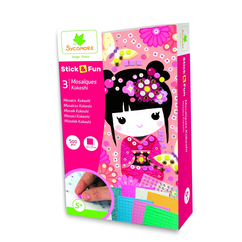 STICK'N FUN PM MOSAIQUE- KOKESHI