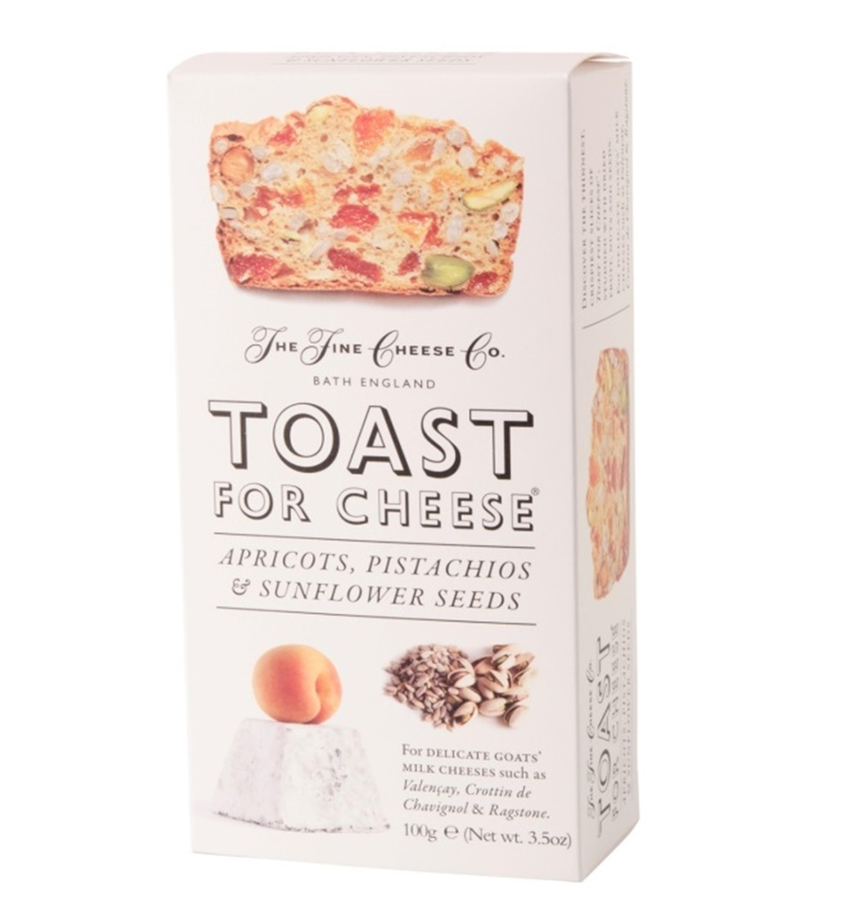 Toasts Abricots, Pistaches et Graines de Tournesol