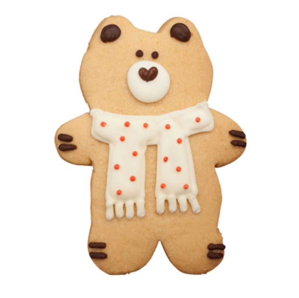 Sablé Déco Noël Teddy white scarf