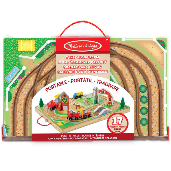 Valisette Circuit Ferme Bois Et Acc Pliable 17Pcs