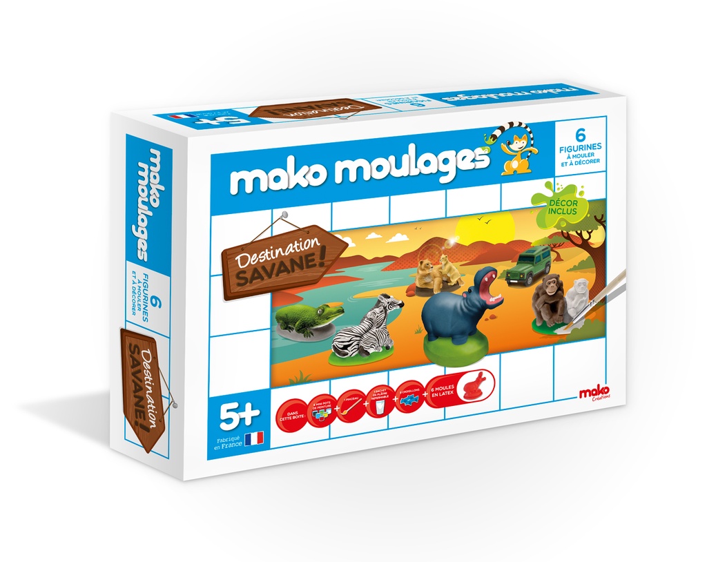 MAKO COFFRET DESTINATION SAVANE 6 MOULES