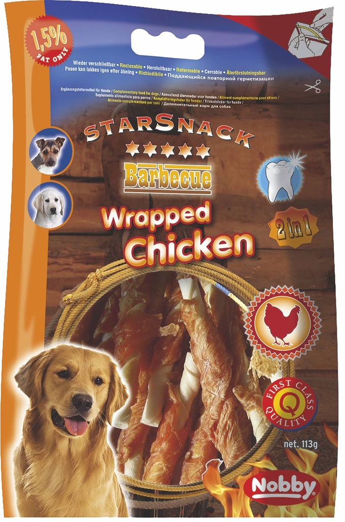 BARBECUE Sticks Poulet. 12.5 cm. 113 g