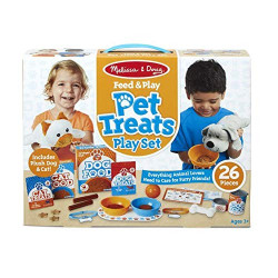 COFFRET FRIANDISES POUR ANIMAUX 26PCS AVEC 2 PELUCHES