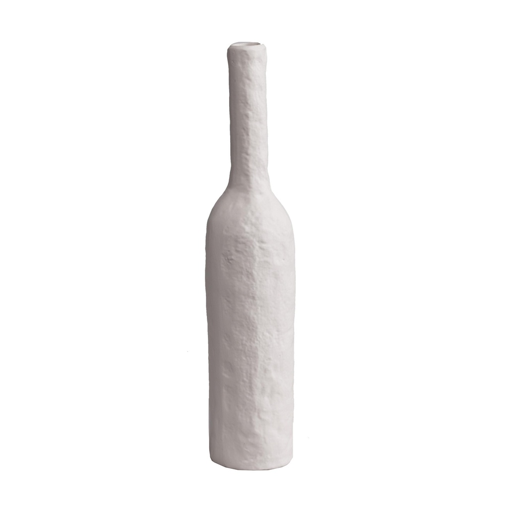 Vase bouteille blanc