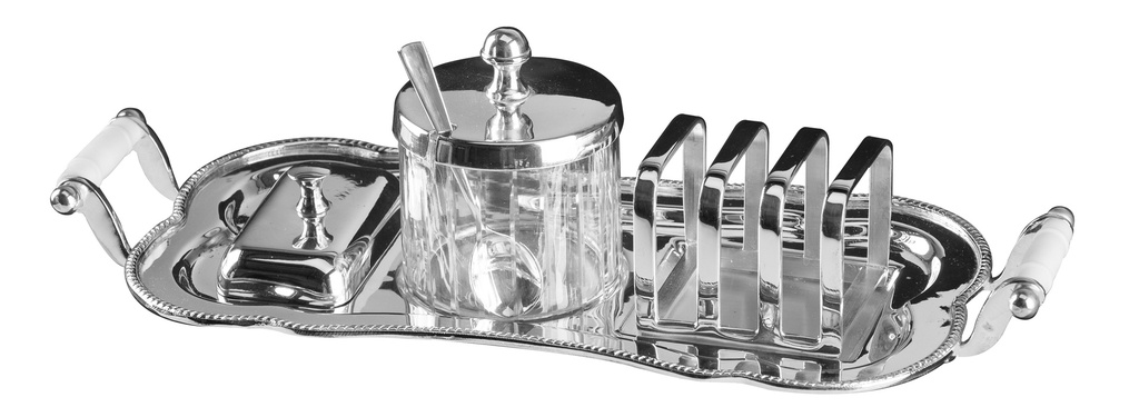 Service Petit déjeuné argenté