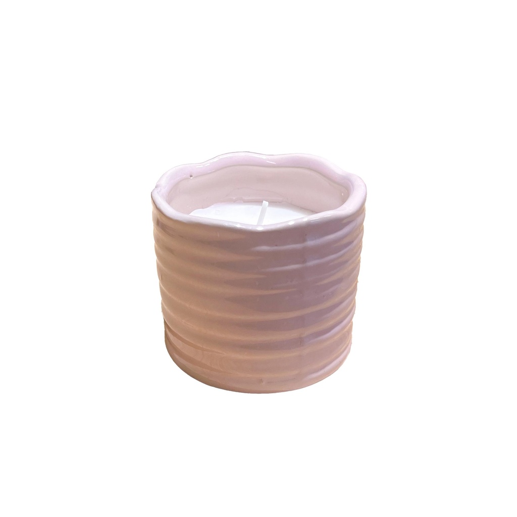 Bougie Citronelle dans pot en céramique