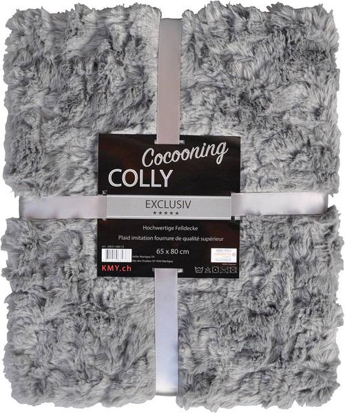 Couverture fourrure soft 65x80cm gris