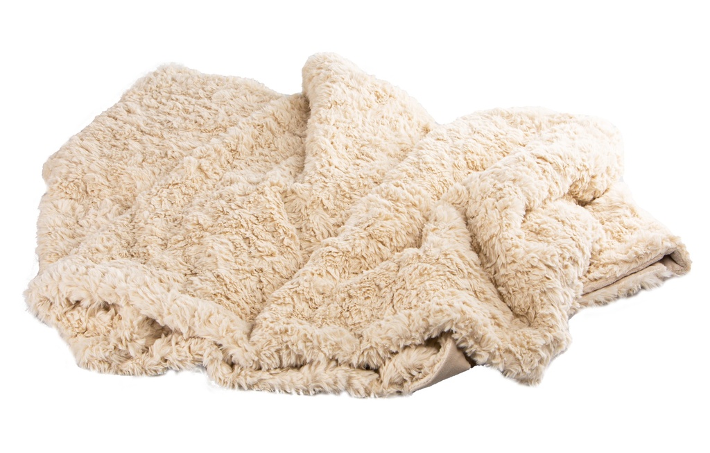 Couverture fourrure soft 150x200 beige
