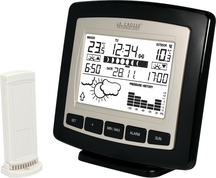 Station Météo Simple WS9251 NOIR ARGENT