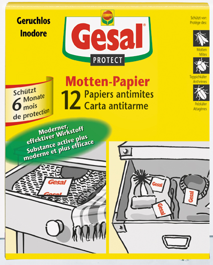 Papiers anti-mites/12 feuilles
