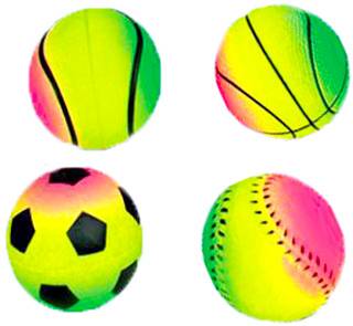 Balle en mousse RAINBOW 6.3 cm