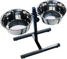 Support avec 2 mangeoires 2.8 l