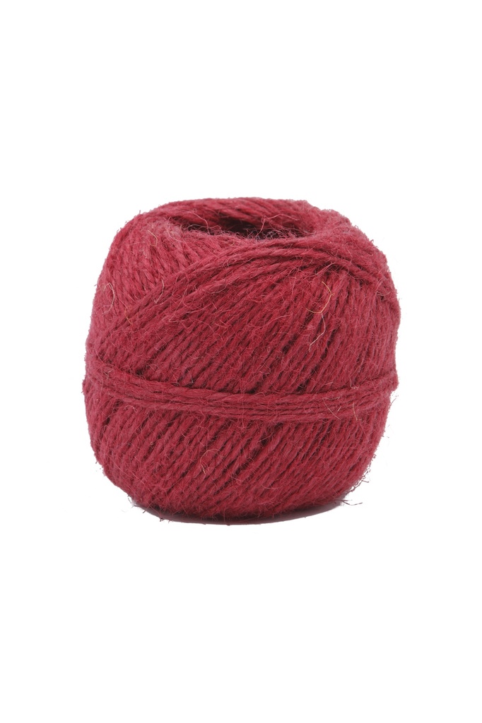 Pelote PM ficelle jute framboise 75 m