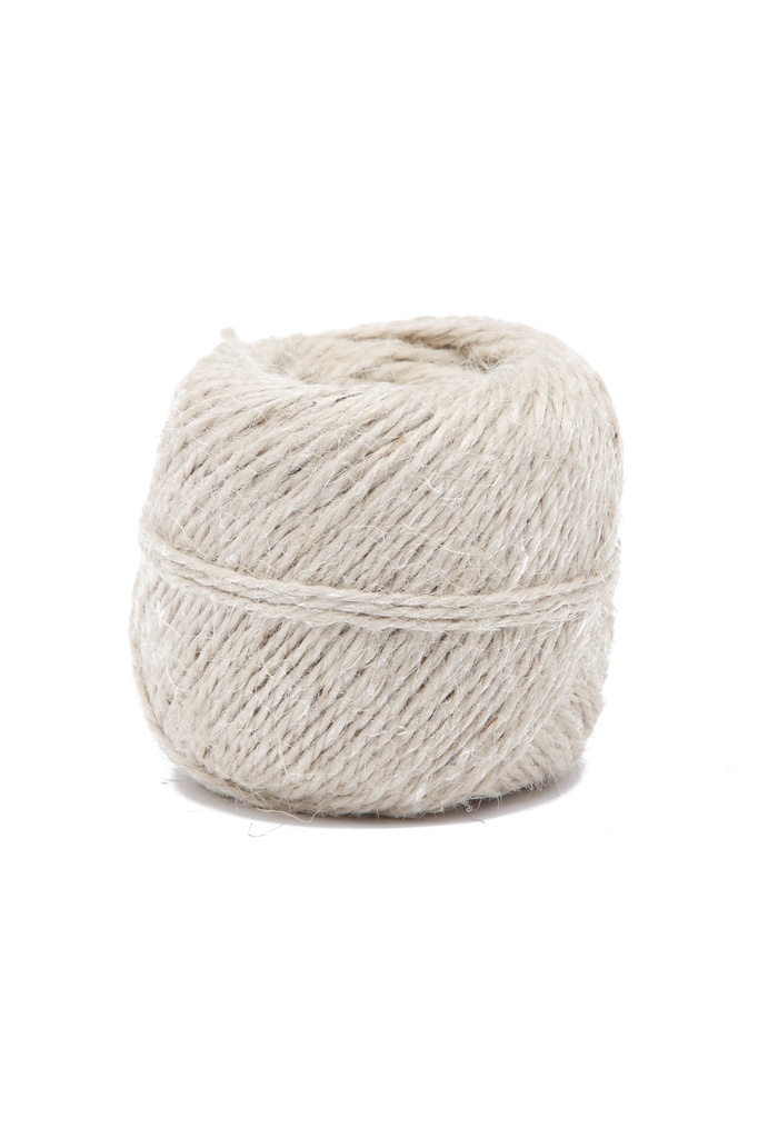 Pelote PM ficelle jute blanchi 75 m