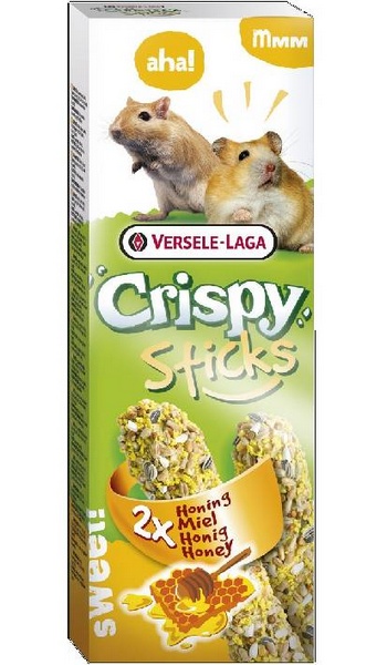 Sticks Hamsters-Gerbilles Miel 2 pièces 110g