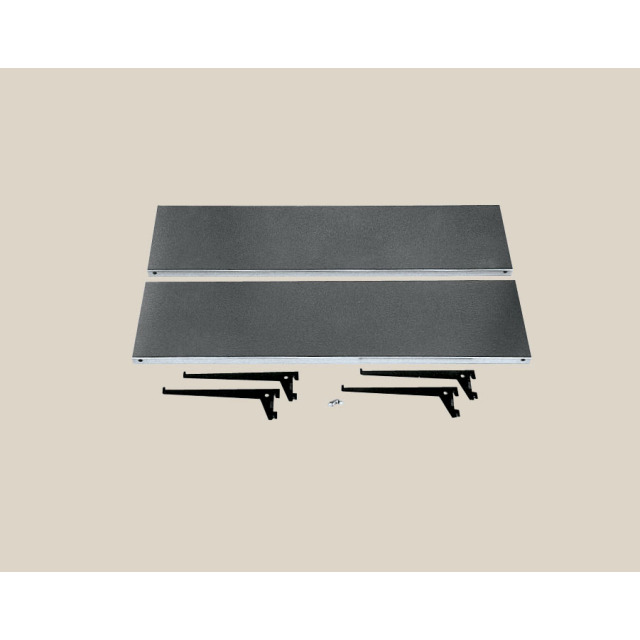 Jeu d'étagères 2 étagères 4 supports