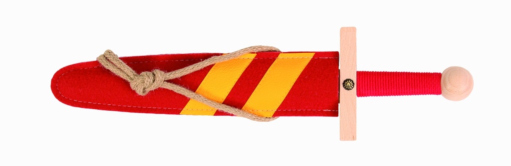 Epée et fourreau Lancelot rouge