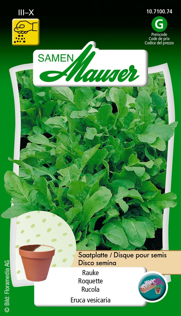 Roquette disque à semer