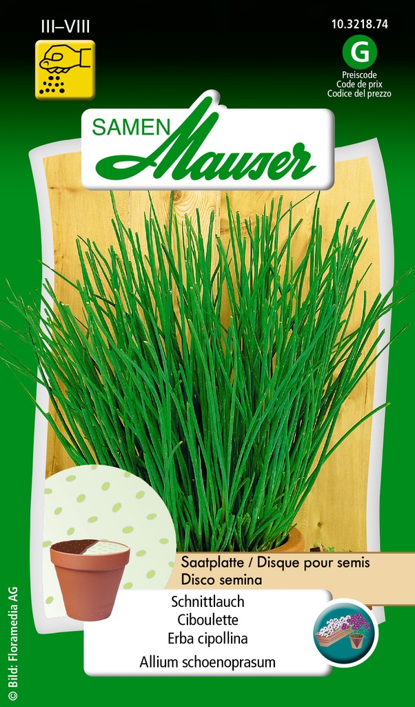 Disque pour semis Ciboulette