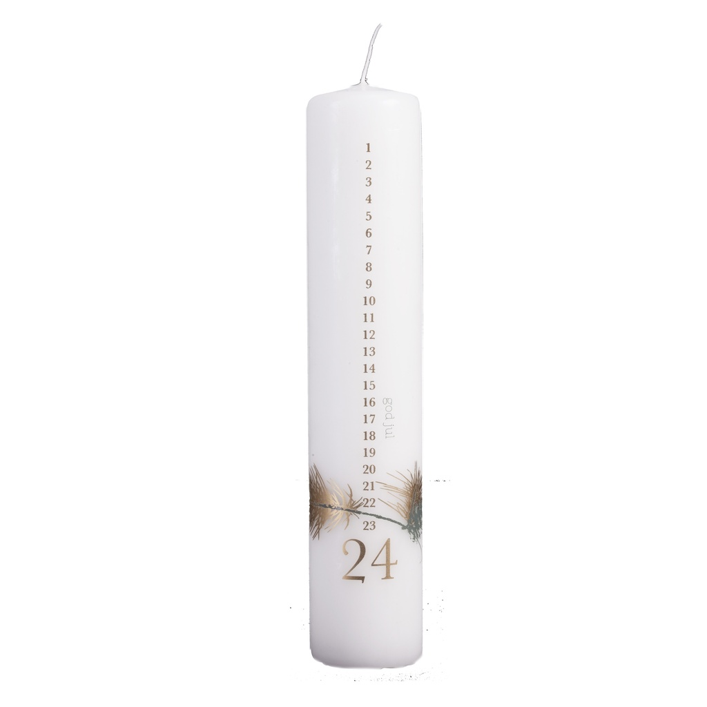 Bougie de l'Avent Branch & cones