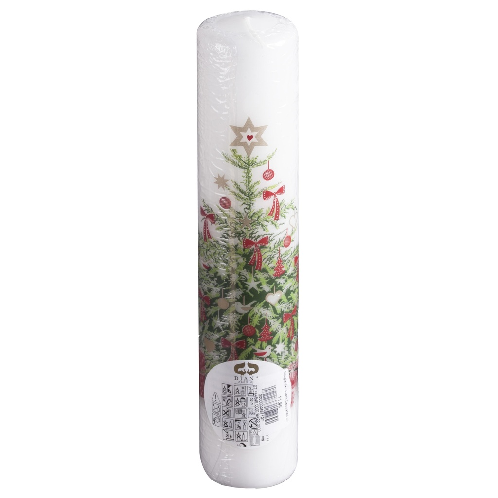Bougie de l'Avent Decorated christmastree