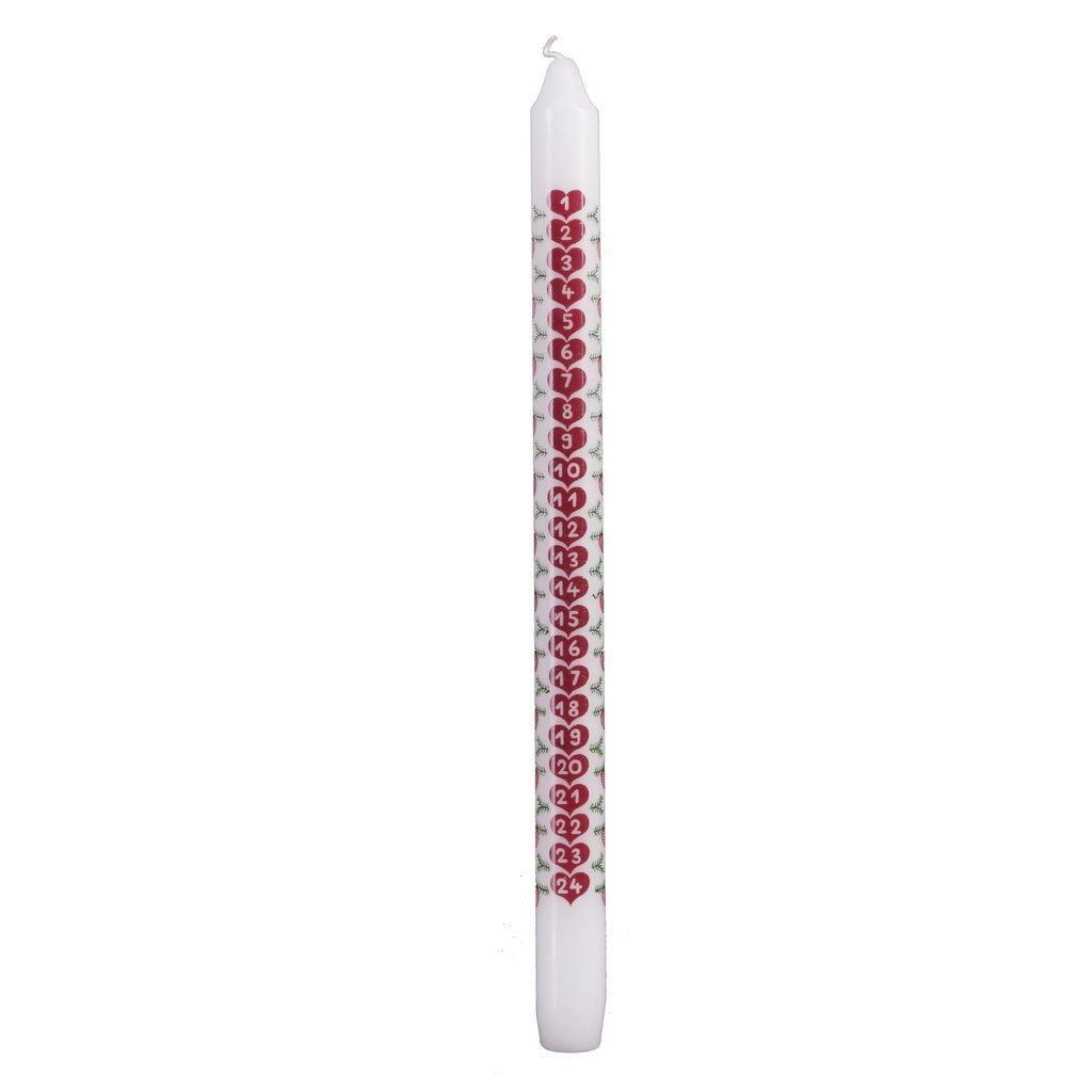Chandelle de l'Avent (vendue à la pièce, design aléatoire)
