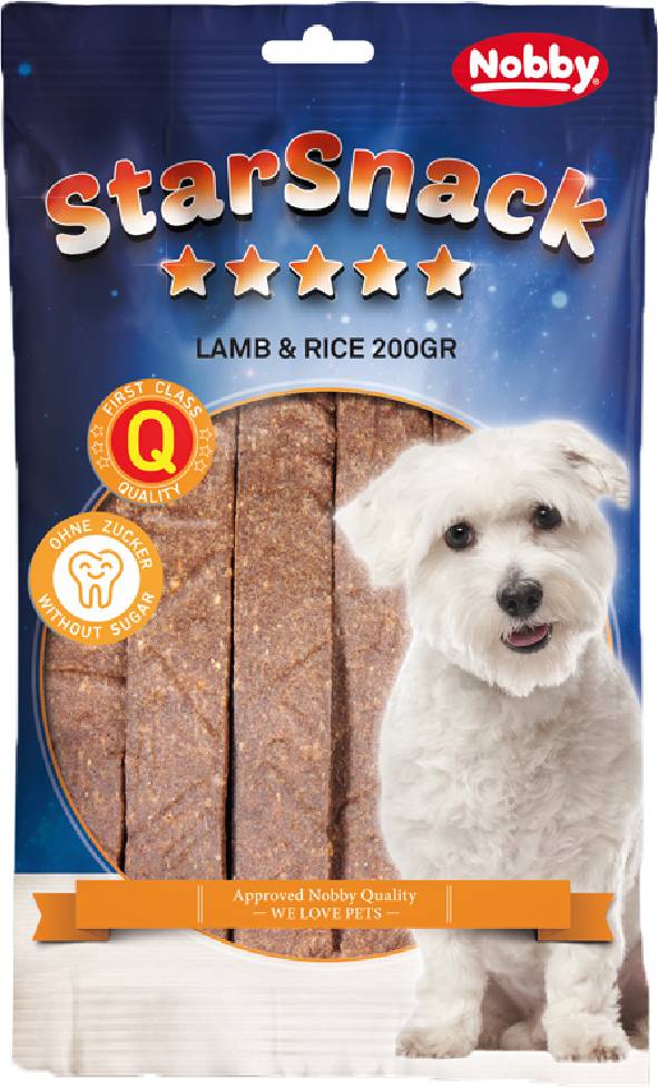 StarSnack Strips Lamb & Rice. 200 g