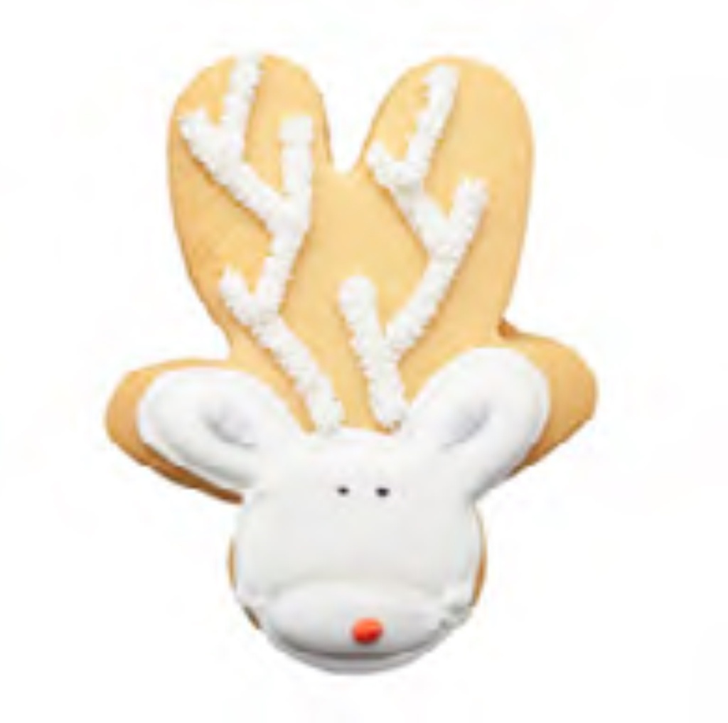 Sablé Déco Noël white grey Reindeer