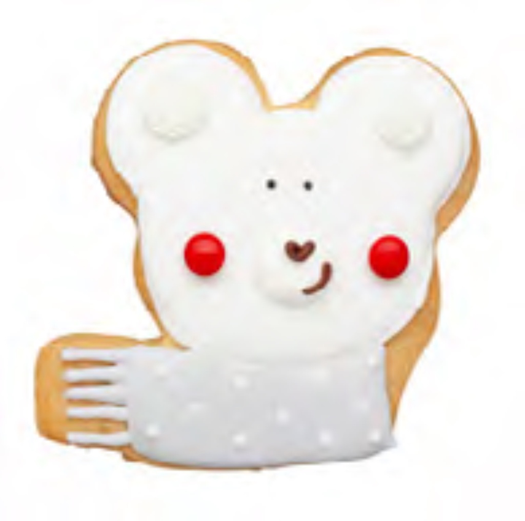 Sablé Déco Noël Bear Scarf Moles