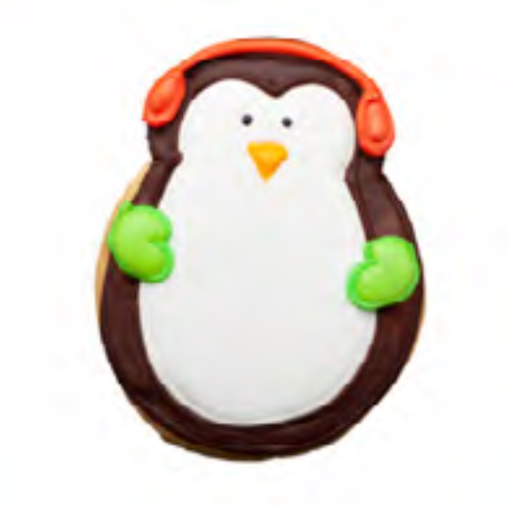 Sablé Déco Noël Warm Penguin