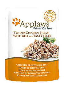 Applaws Pouch chicken&Beef in jelly 70g