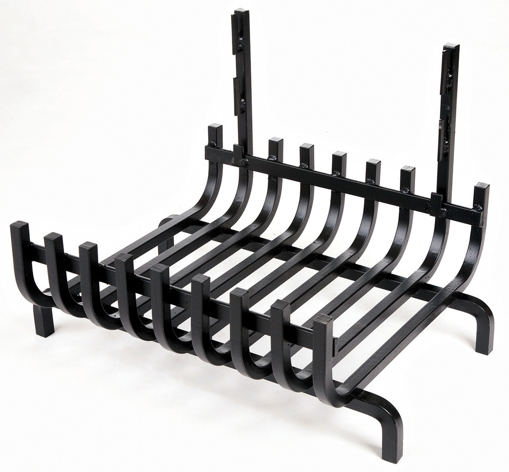 Grille a buche avec fond 9 barres verni