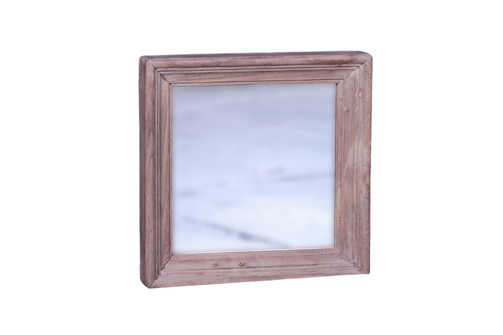 Miroir cadre en teck ancien