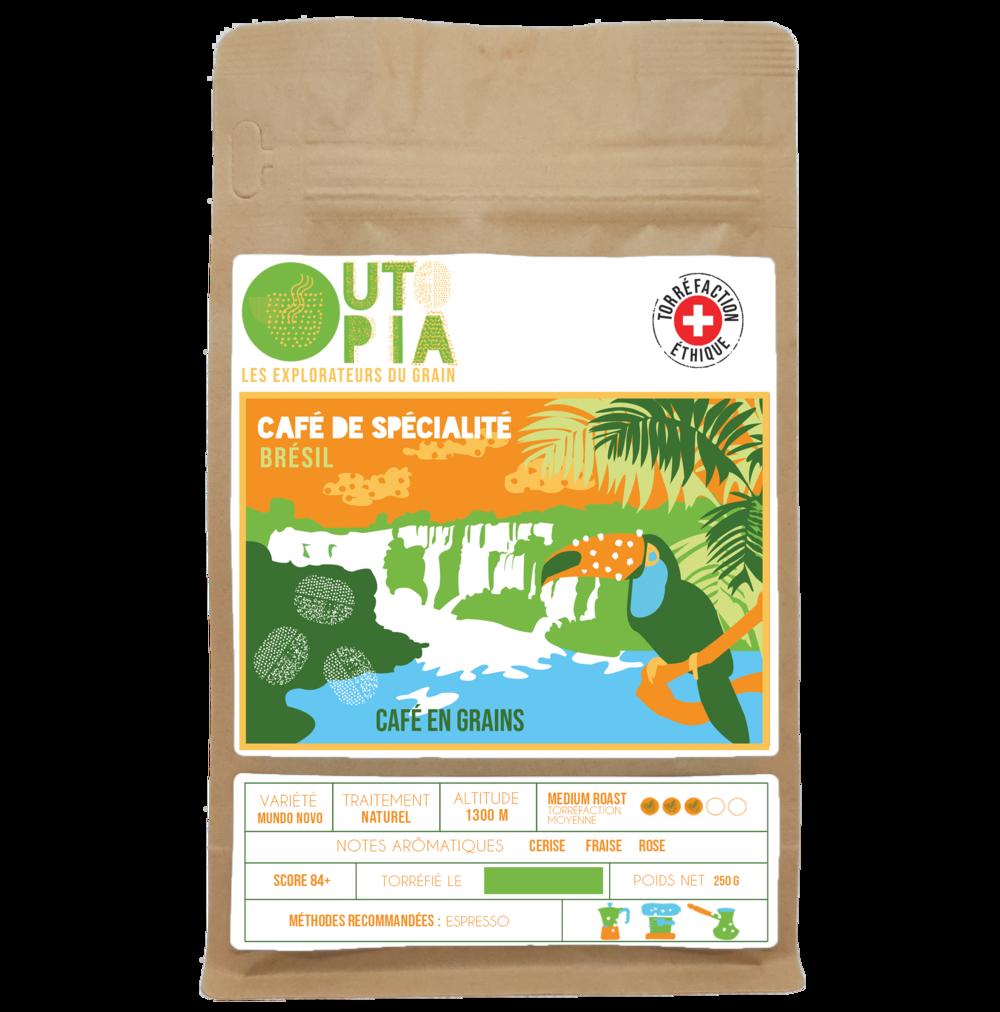 Café bio sitio tres barras-bresil, pour espresso