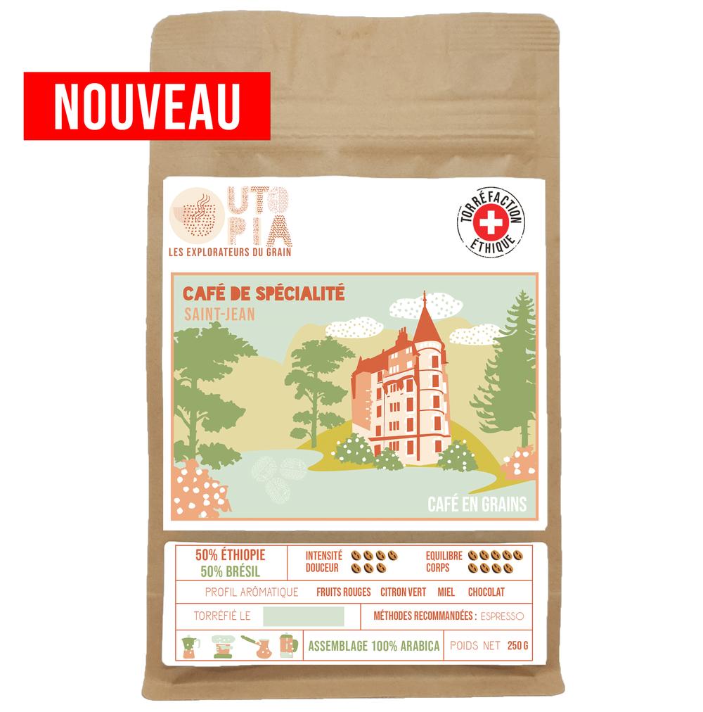 Café bio assemblage saint jean, pour espresso