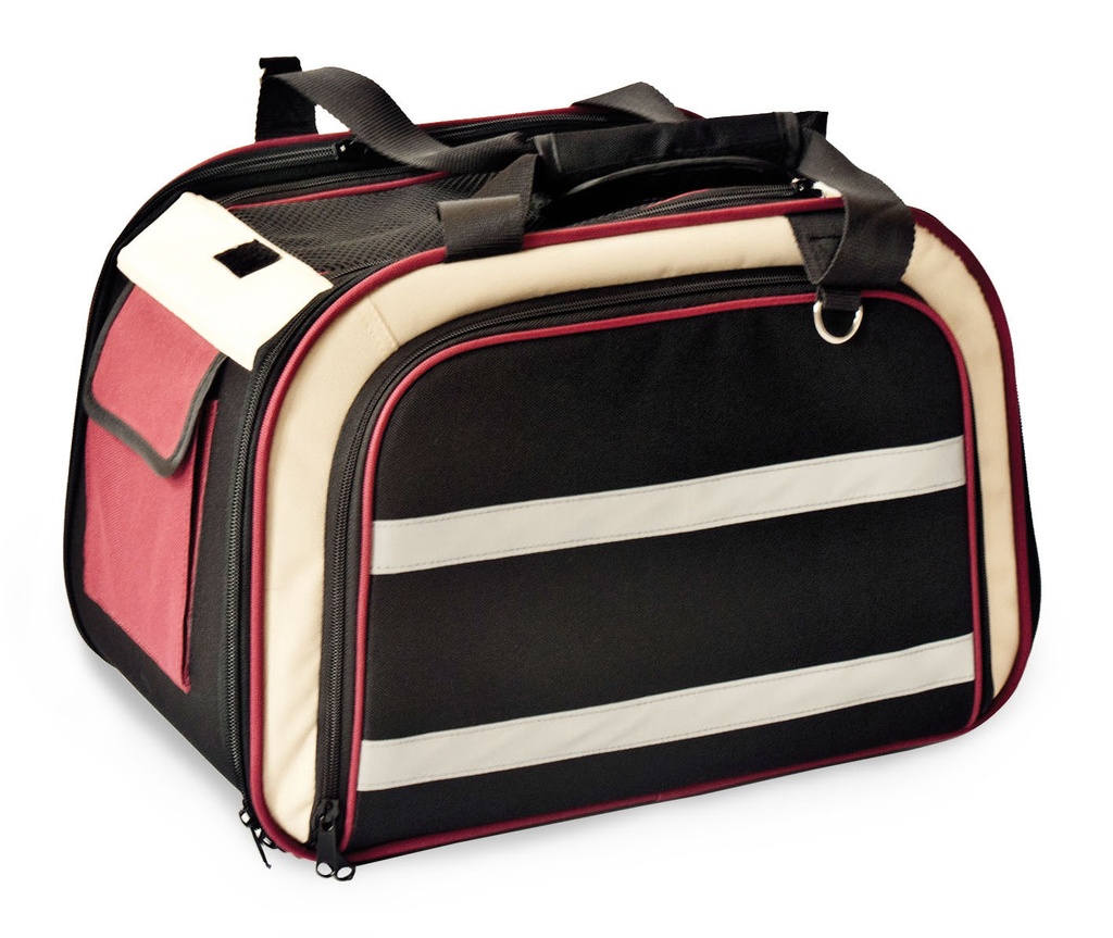 swisspet Tragtasche Bexley. rot/beige