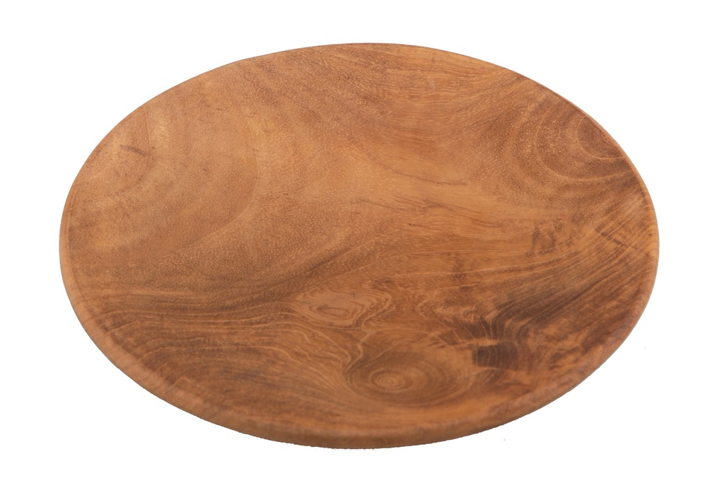 Plat ronde en teck