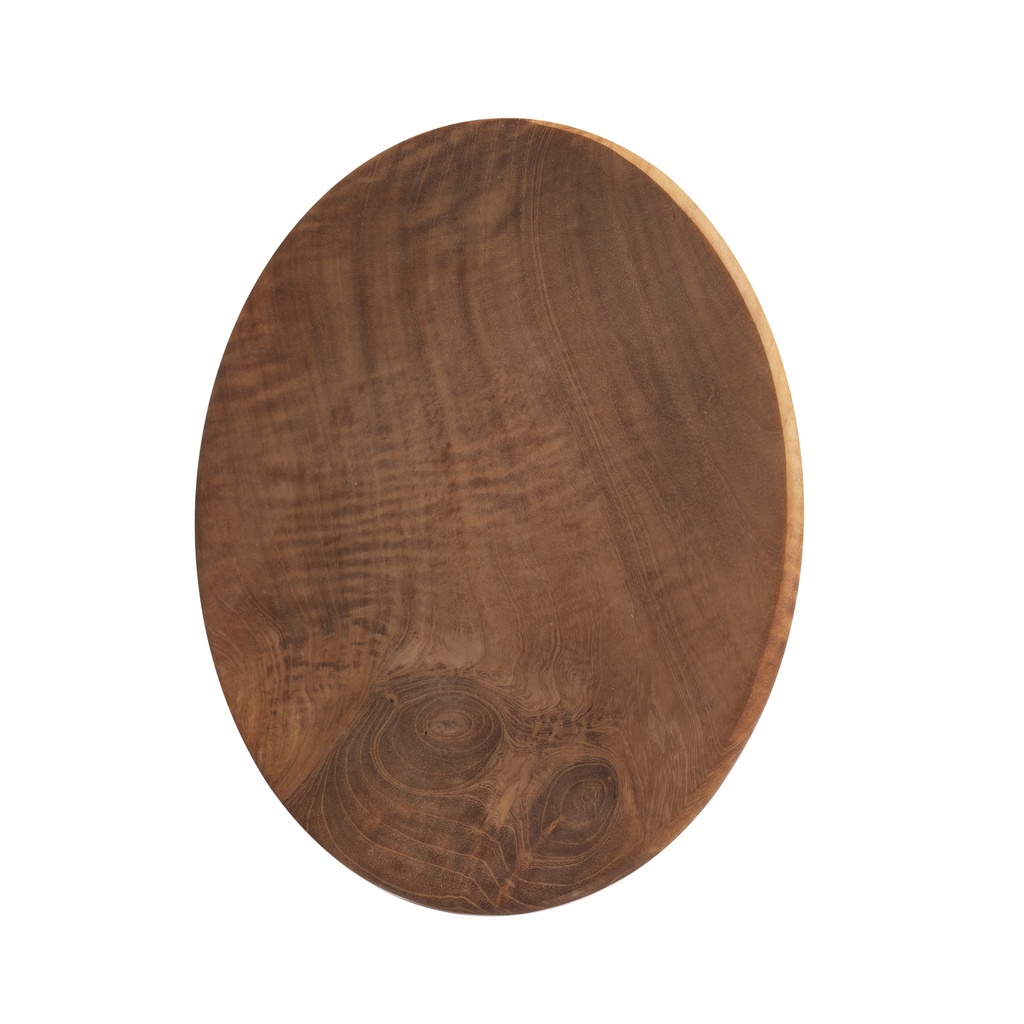 Plat ronde en teck