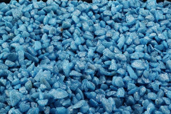 Gravier-Déco. Ø 6-9mm. bleu-indien. 2kg