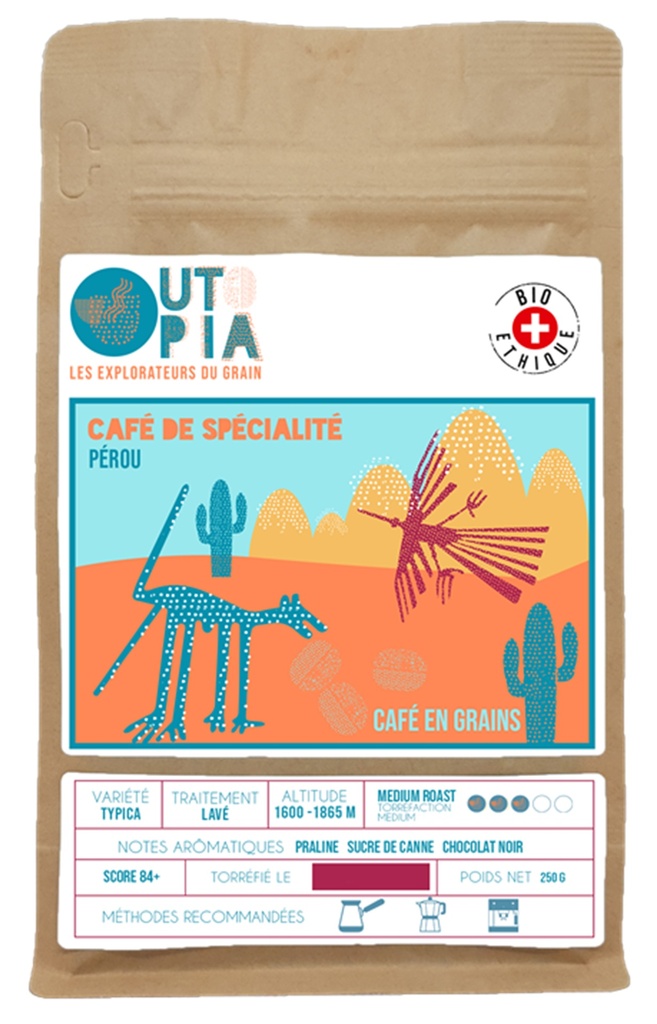 Café BIO Pérou, pour Espresso