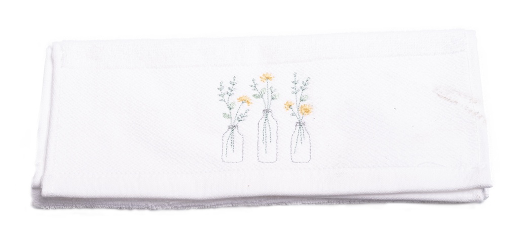 Serviette Invité Broderie 30x50cm