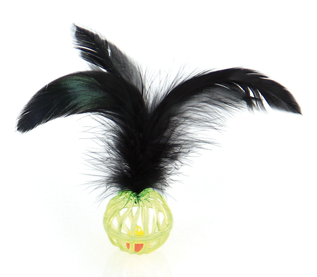 swisspet balle de jeu Mike avec plume