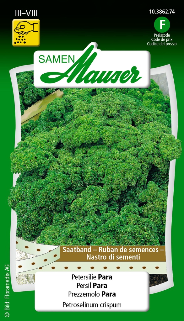 Ruban de semences persil Para