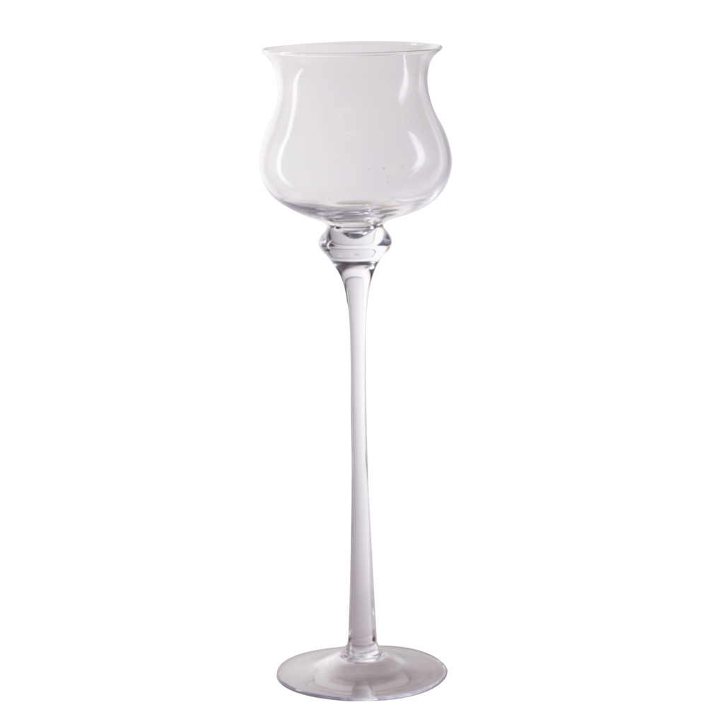 Photophore sur pied  verre