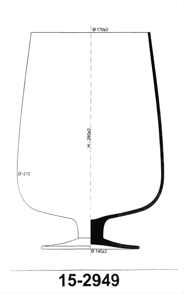 Photophore sur pied en verre