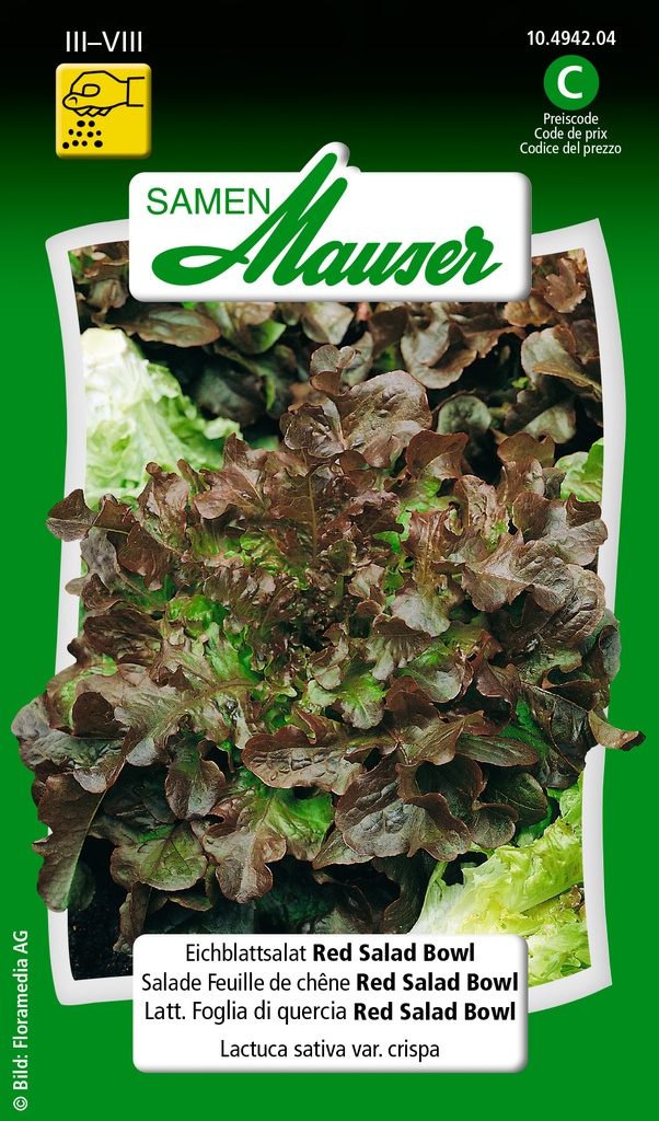 Salade feuille de chêne red bowl