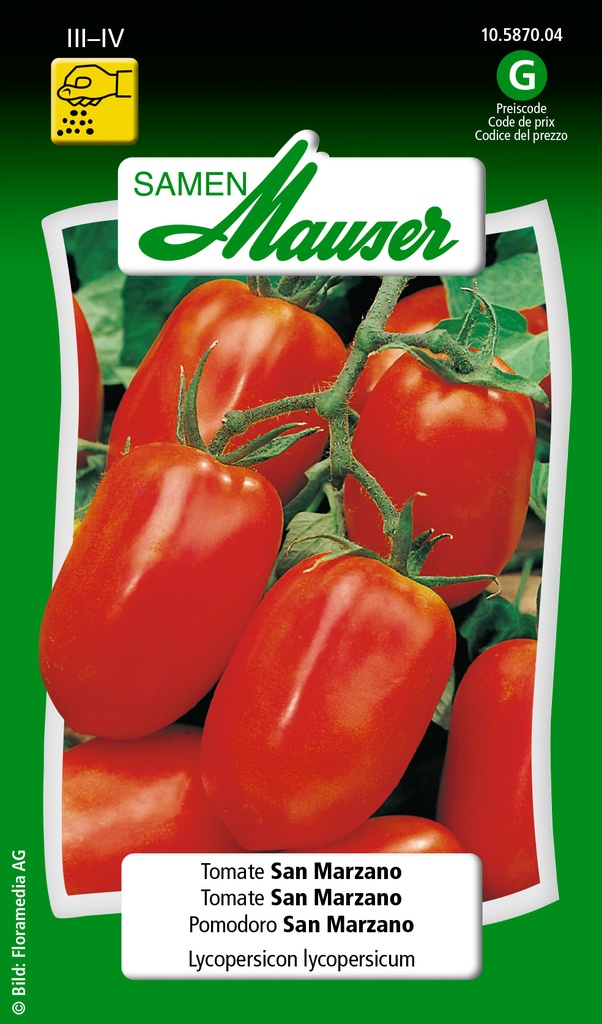 Tomate san Marzano F1