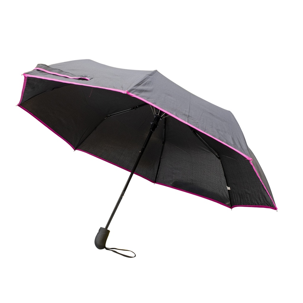 Parapluie Prague Noir Fushia