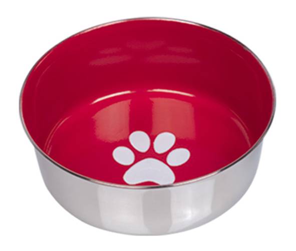 Gamelle inox Heavy Paw, rouge